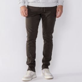 Calça Masculina Skinny De Sarja Thing Verde Militar