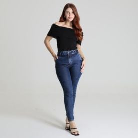 Calça Feminina Cigarrete Jeans Sawary