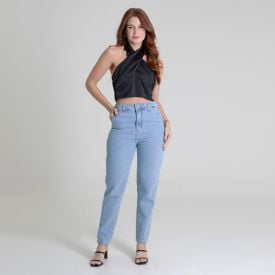 Calça Feminina Mom Jeans Sawary