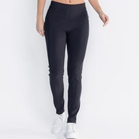 Calça Feminina Montaria Com Recortes Patricia Foster Preto