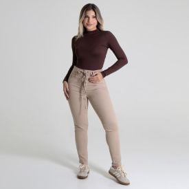 Calça Feminina Skinny De Sarja Sawary