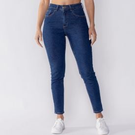 Calça Feminina Skinny Jeans Boby Blues Azul Escuro
