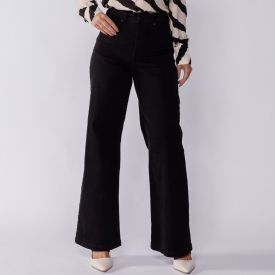 Calça Feminina Wide Leg Collor Sarja Boby Blues