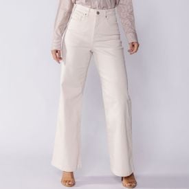 Calça Feminina Wide Leg Collor Sarja Boby Blues