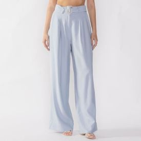 Calça Feminina Wide Leg Com Cinto Patricia Foster