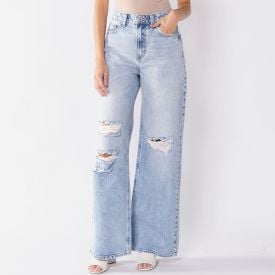 Calça Feminina Wide Leg Jeans Boby Blues
