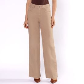 Calça Feminina Wide Leg Sarja Sawary