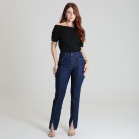 Calça Jeans Feminina Reta Sawary