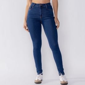 Calça Jeans Feminina Skinny Básica Boby Blues Azul Escuro
