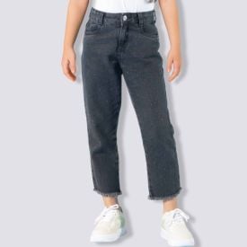 Calça Jeans Infantil Feminina Mom 4 a 10 Anos Marmelada