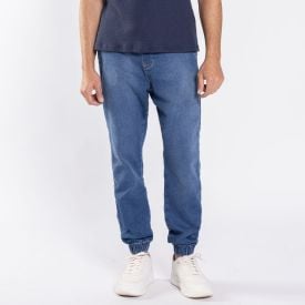 Calça Jeans Masculina Jogger Thing Azul Escuro