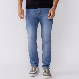 Calça Jeans Masculina Skinny Marc Alain Azul Claro