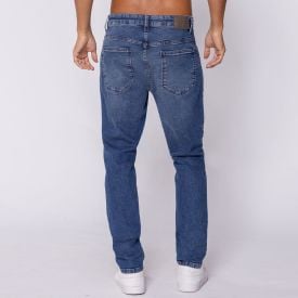 Calça Jeans Masculina Skinny Marc Alain Azul Medio