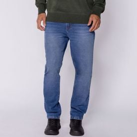 Cal&ccedil;a Jeans Masculina Slim Marc Alain Azul Medio
