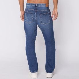 Cal&ccedil;a Jeans Masculina Tradicional Marc Alain Azul Escuro