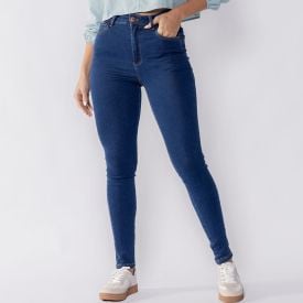 Calça Jeans Skinny Feminina Boby Blues Azul Medio