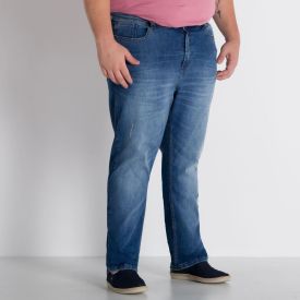 Calça Jeans Skinny Plus Size Marc Alain Blue Escuro