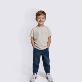 Calça Jogger Infantil Menino 1 a 3 Anos Yoyo Kids Jeans