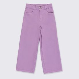 Calça Wide Leg Infantil Menina 4 a 10 Anos Marmelada
