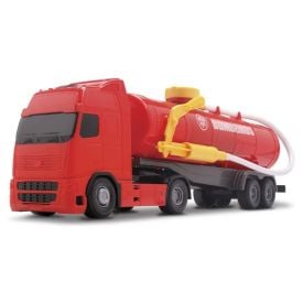 Kit 4 Iveco Caminhão Brinquedo Bebida Baú Basculante e Lixo em