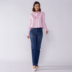 Camisa Cropped Manga Longa Boby Blues