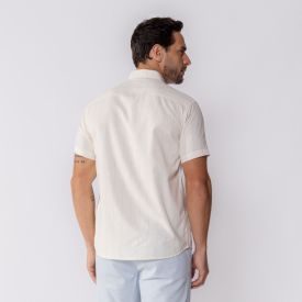 Camisa De Linho Masculina Com Listras Marc Alain