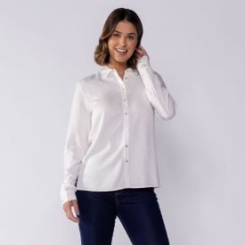 Camisa Feminina Manga Longa De Viscose Patricia Foster