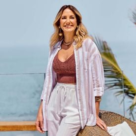 Camisa Feminina Listrada De Linho Boby Blues