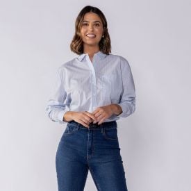 Camisa Feminina Manga Longa Listrada Boby Blues