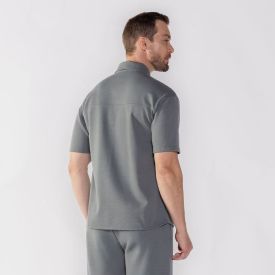 Camisa Masculina De Botão Com Bolso Thing Verde Novo