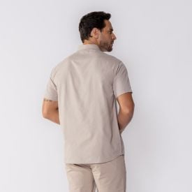 Camisa Masculina Manga Curta Sarja Marc Alain