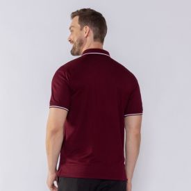 Camisa Polo Masculina Jacquard Marc Alain Bordo/Fendi