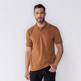 Camisa Polo Piquet Masculina Marc Alain Mousse