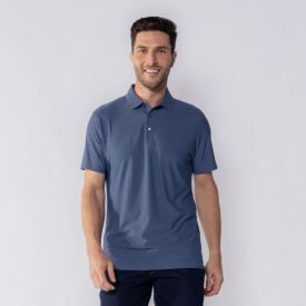 Camisa Polo Masculina De Poliamida Pacific Blue Blue Navy