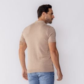 Camisa Polo Masculina Tricot Com Textura Marc Alain