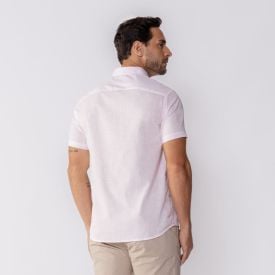 Camisa Social Masculina Manga Curta Marc Alain