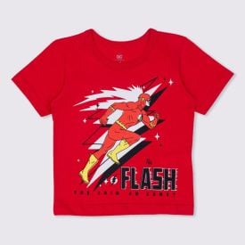 Camiseta 1 a 3 anos Flash Racer BandUP Tomate