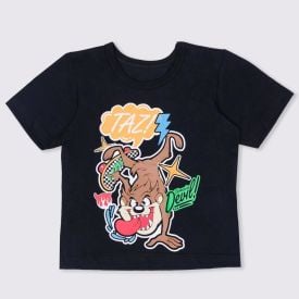 Camiseta 1 a 3 anos Taz Skate BandUP Quantum