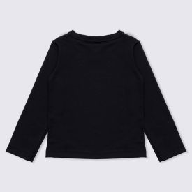 Camiseta 12 a 16 anos Térmica Gola Redonda Fakini Preto