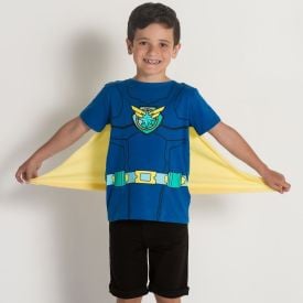Camiseta 4 a 10 anos Malha Removível Hot Dog Royal
