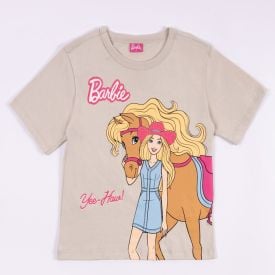 Camiseta Barbie Infantil 4 a 10 Anos Mattel