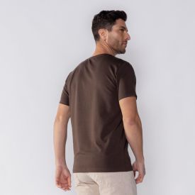 Camiseta Básica Masculina De Algodão Peruano Marc Alain