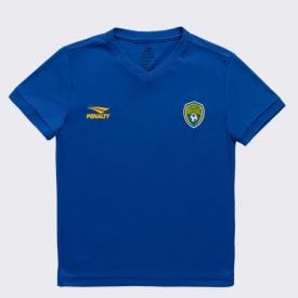 Camiseta Brasil Infantil Unissex 8 A 14 Anos Player Penalty Azul