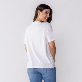 Camiseta Feminina Com Pedraria Boby Blues