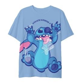 Camiseta Feminina De Algodão Stitch Língua Bandup