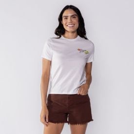 Camiseta Feminina Fresh Fruits Boby Blues Off White