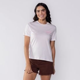 Camiseta Feminina Strawberry Boby Blues Off White