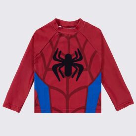 Camiseta Infantil Com Proteção UV Homem-Aranha 1 a 3 Anos Marvel