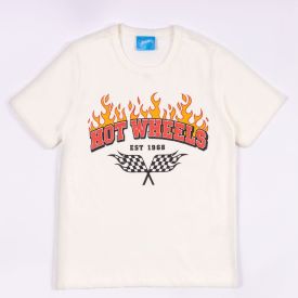 Camiseta Hot Wheels Infantil 4 a 10 Anos Mattel