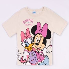 Camiseta Minnie E Margarida Infantil 4 a 10 Anos Disney